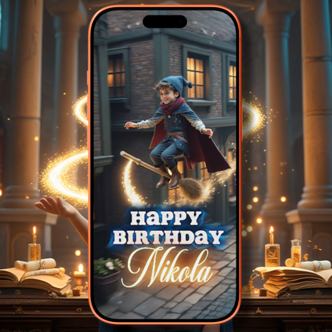 Magical Wizard Birthday Party Video Invite