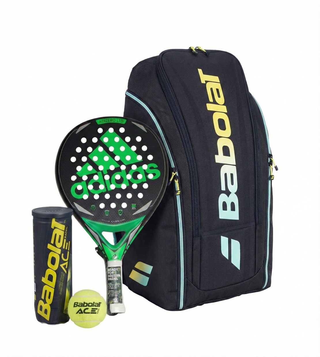 Комплект термочанта RH PERF PADEL 2nd Gen MULTICOLOR + Adidas Adizero LTD GREEN + топки ACE Padel
