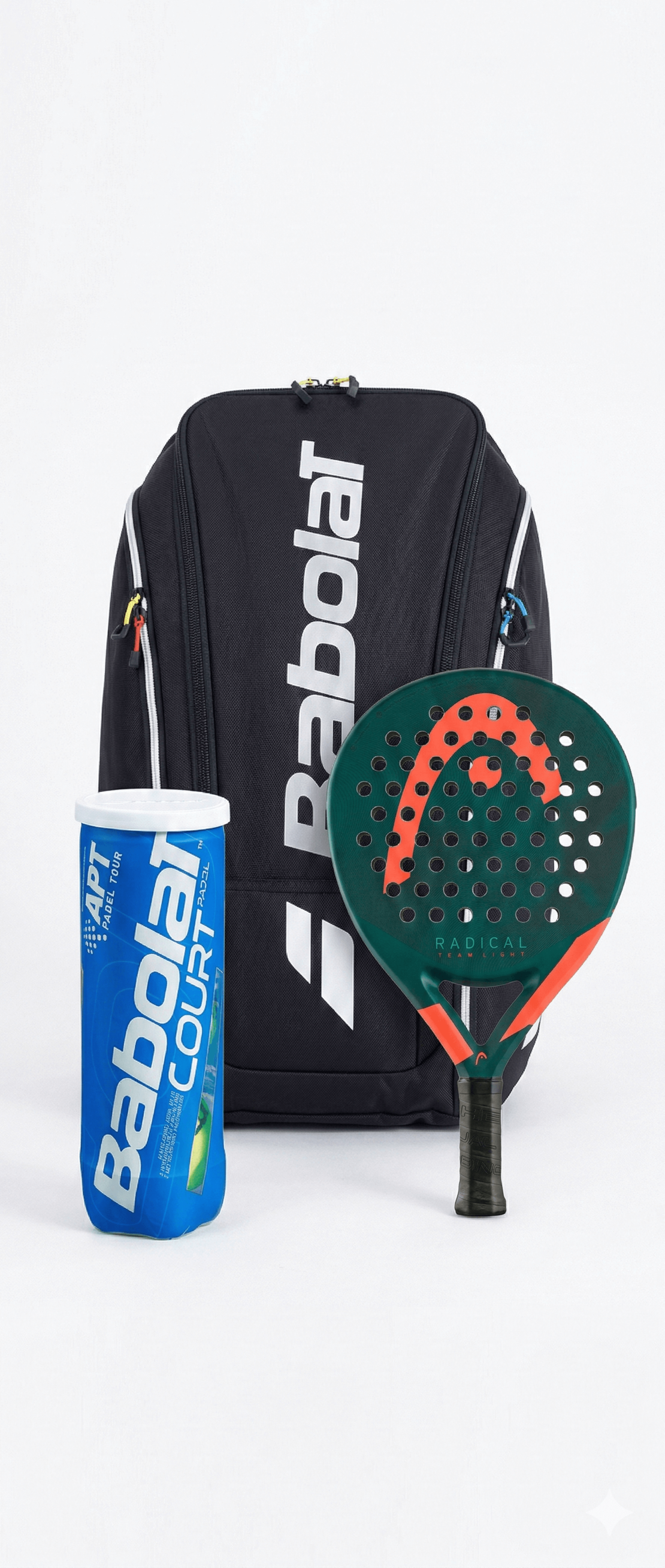 Комплект термочанта RH PERF PADEL 2nd Gen BLACK + Head Radical Team Light 2026 + топки COURT PADEL X3