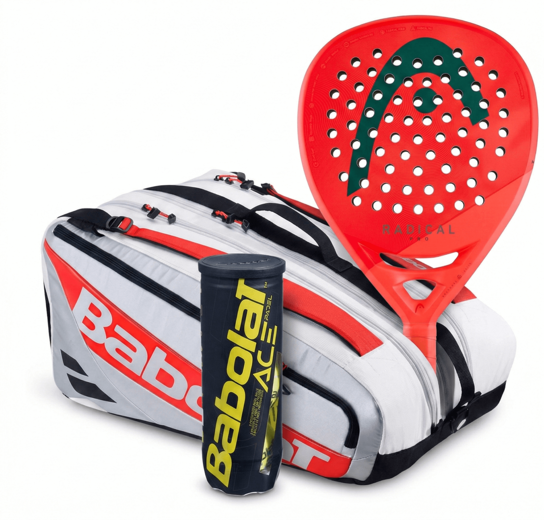 Комплект термочанта RH PRO PADEL JUAN LEBRON 2025 + Head Radical PRO 2026 + топки ACE PADEL