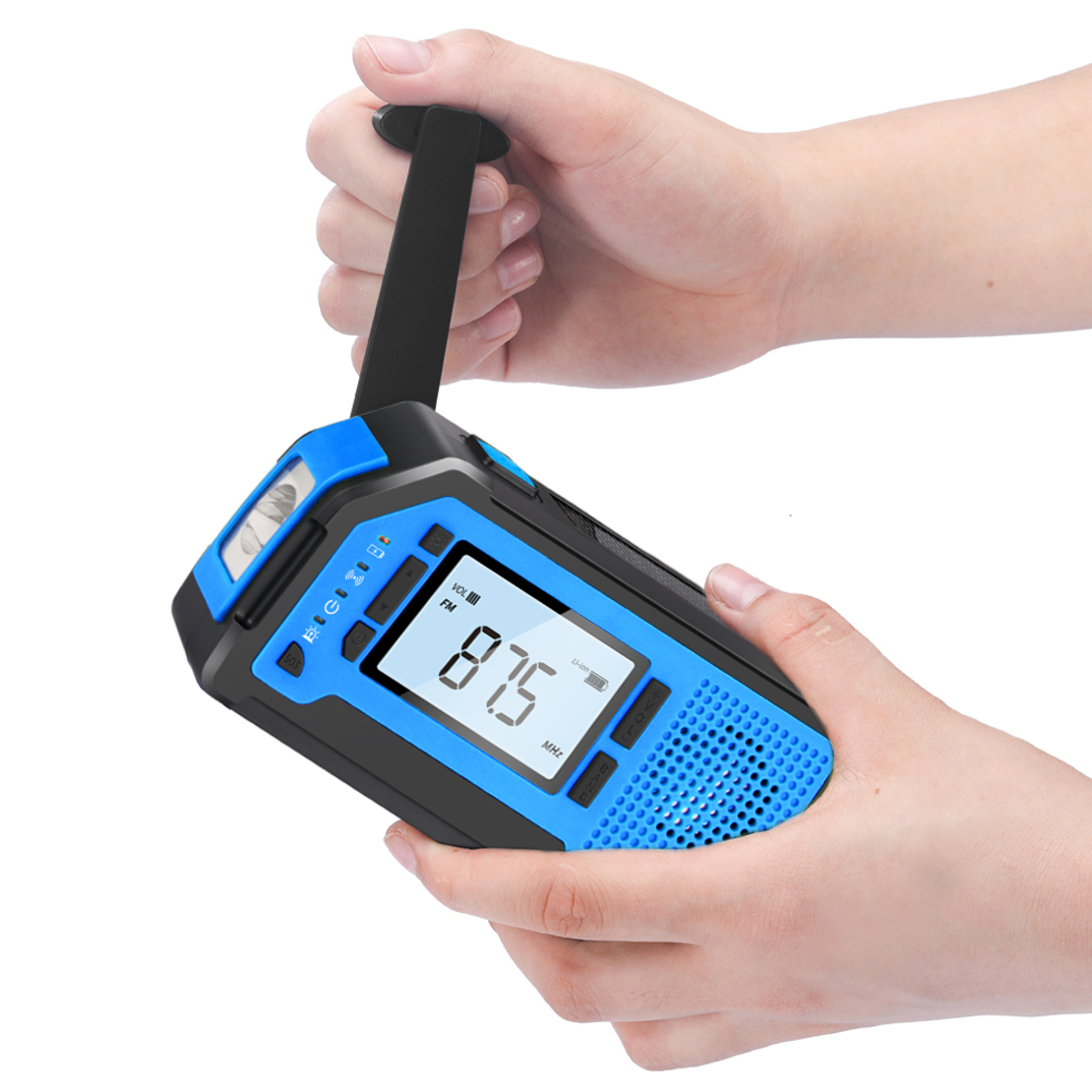 Multifunctional Emergency Radio EV-003 with Headphone Jack-blue