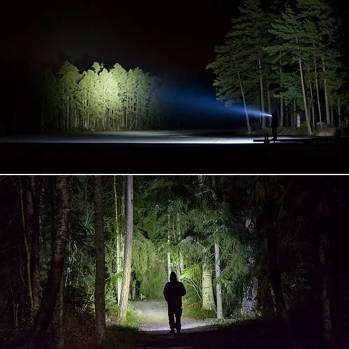Метално фенерче с LED светлина