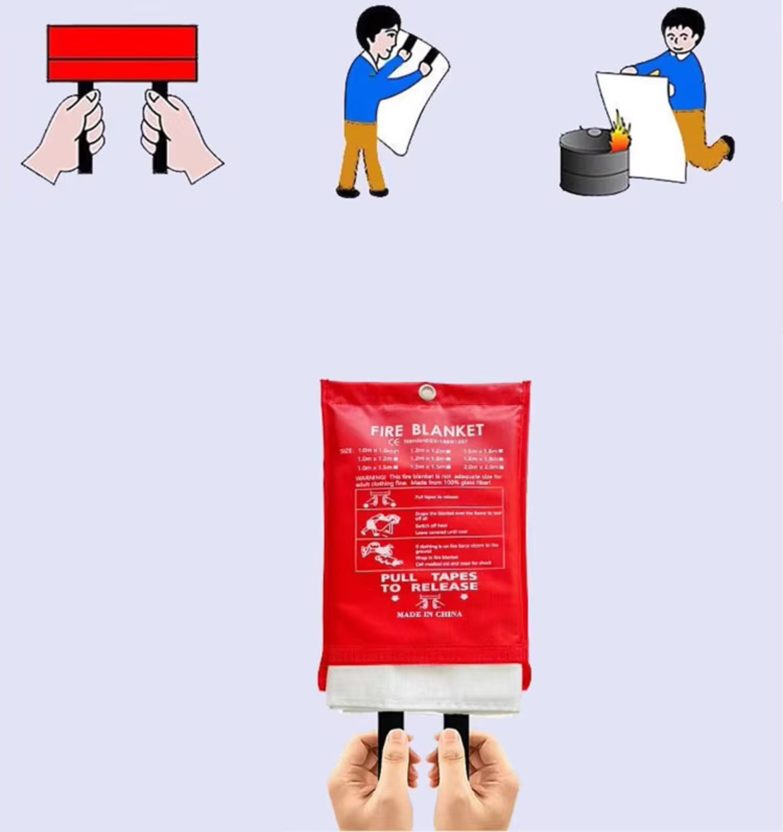 Fiberglass Fire Blanket
