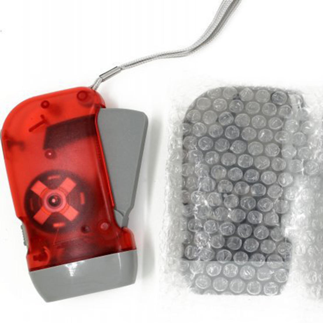 Flashlight without batteries, red
