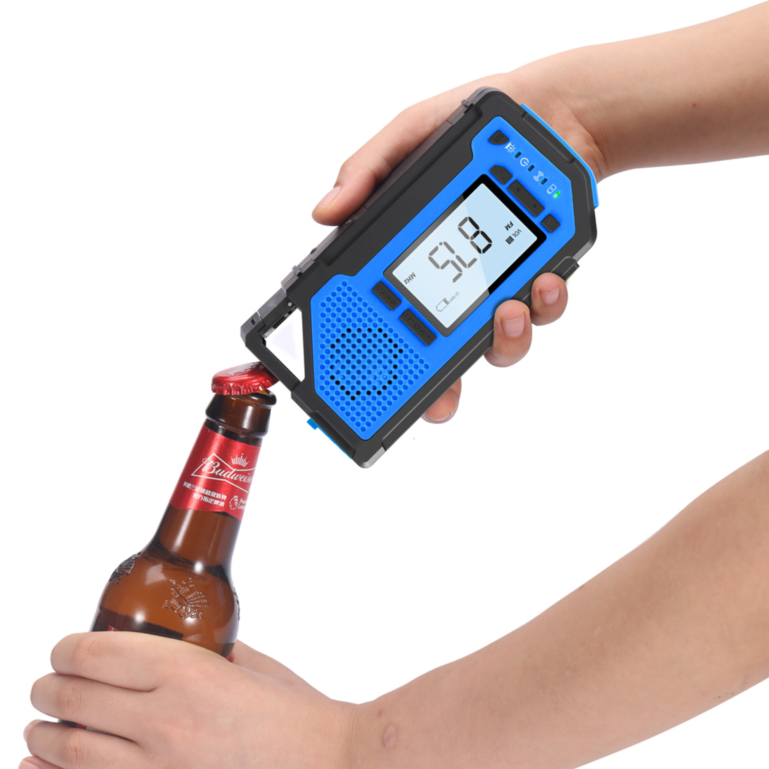 Multifunctional Emergency Radio EV-003 with Headphone Jack-blue