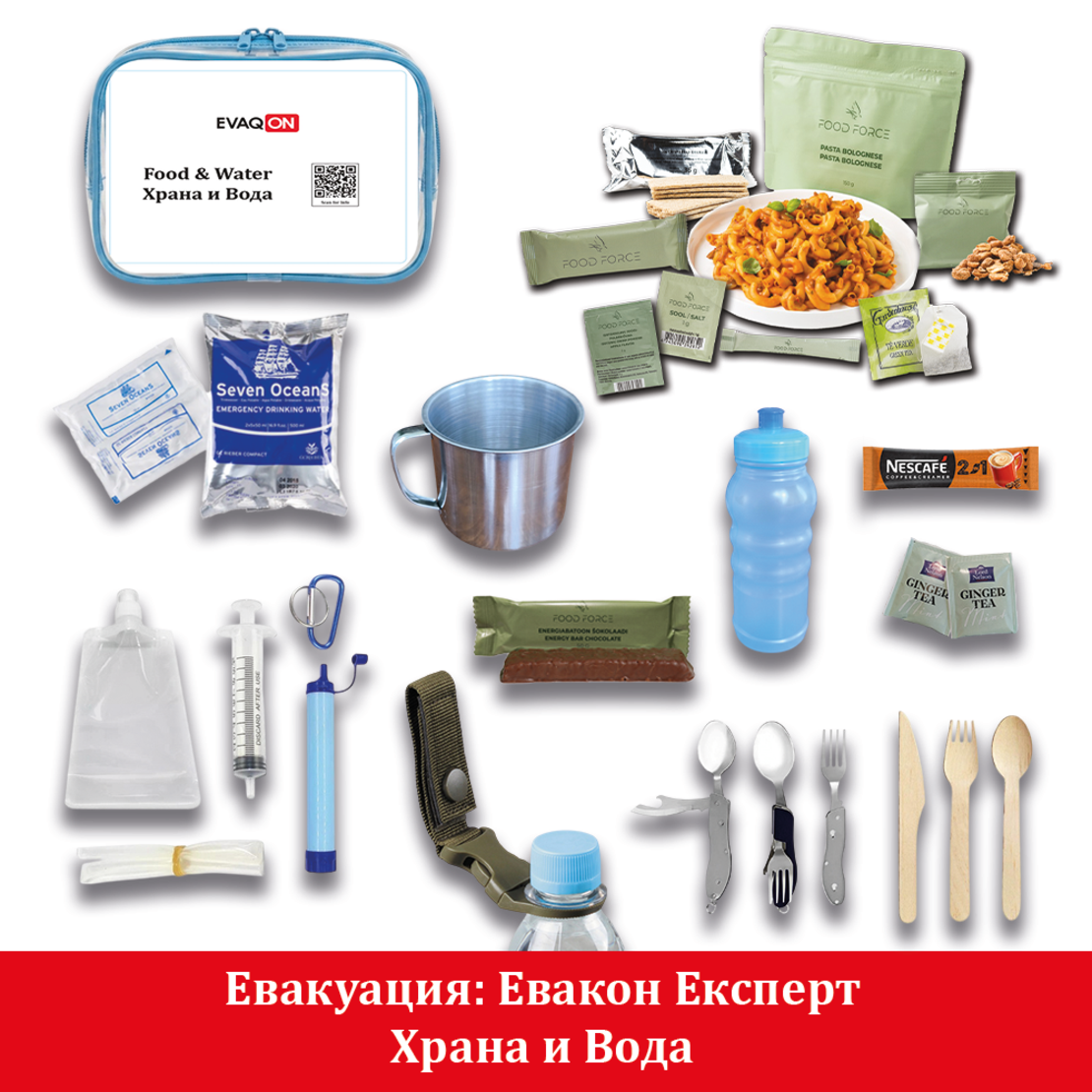 Комплект за евакуация - Евакон Експерт, за земетресения, пожари, войни, бедствия