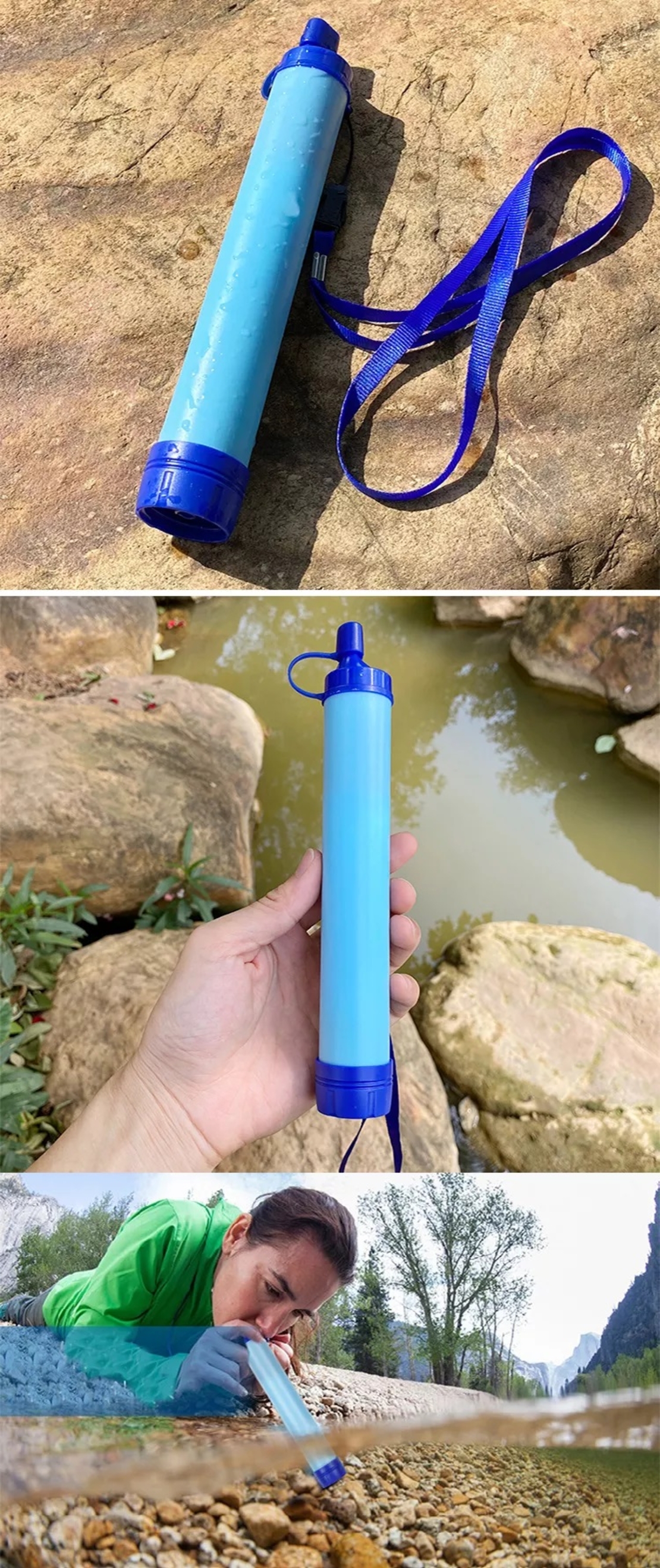 Комплект Филтър за пречистване на вода/ Survival Water straw
