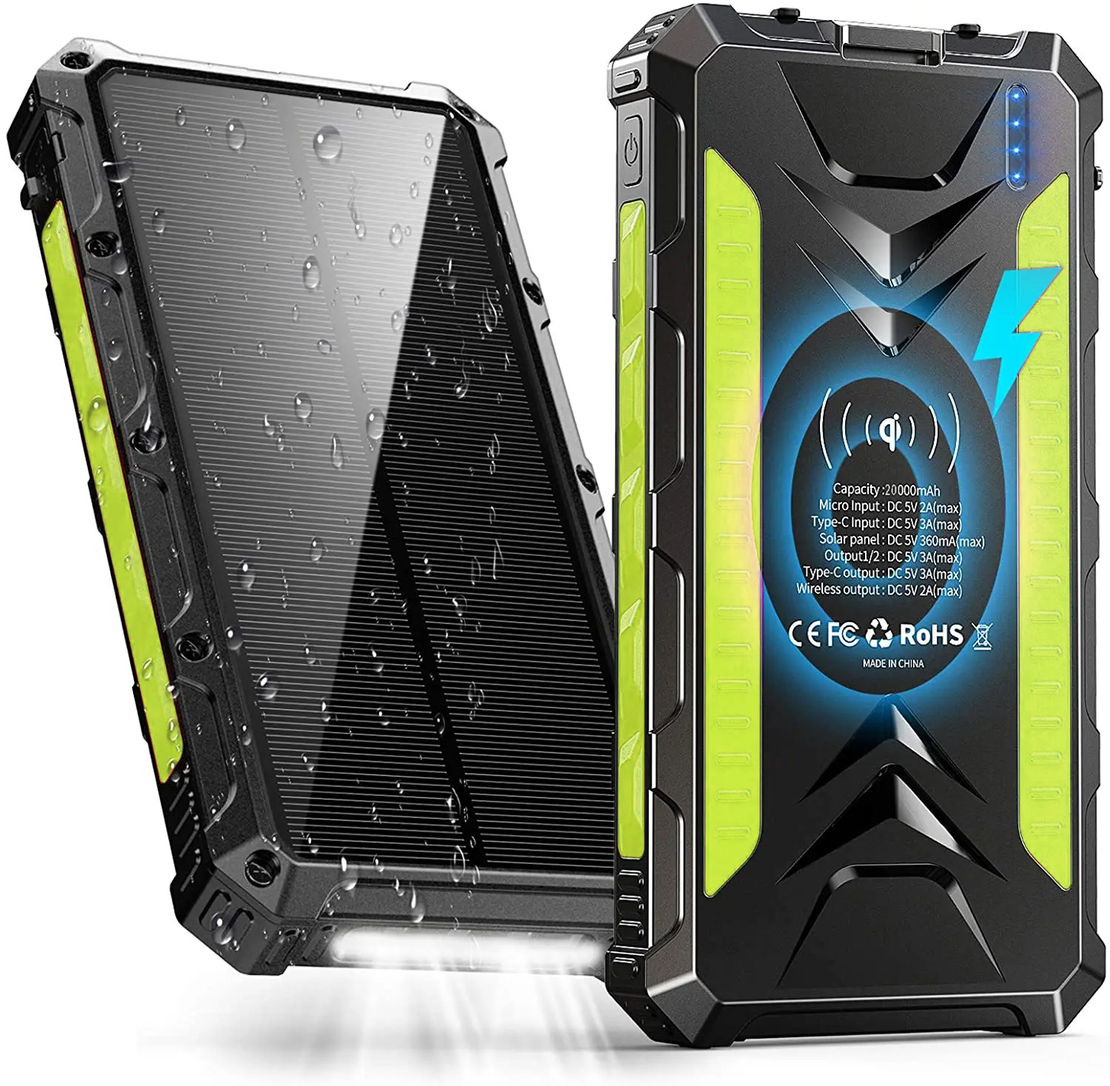 Слънчева акумулаторна батерия / Solar Power Bank 20000 mAh