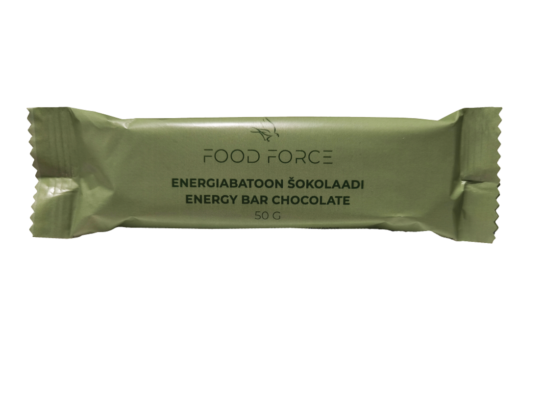 Chocolate flavored energy bar 50 g.