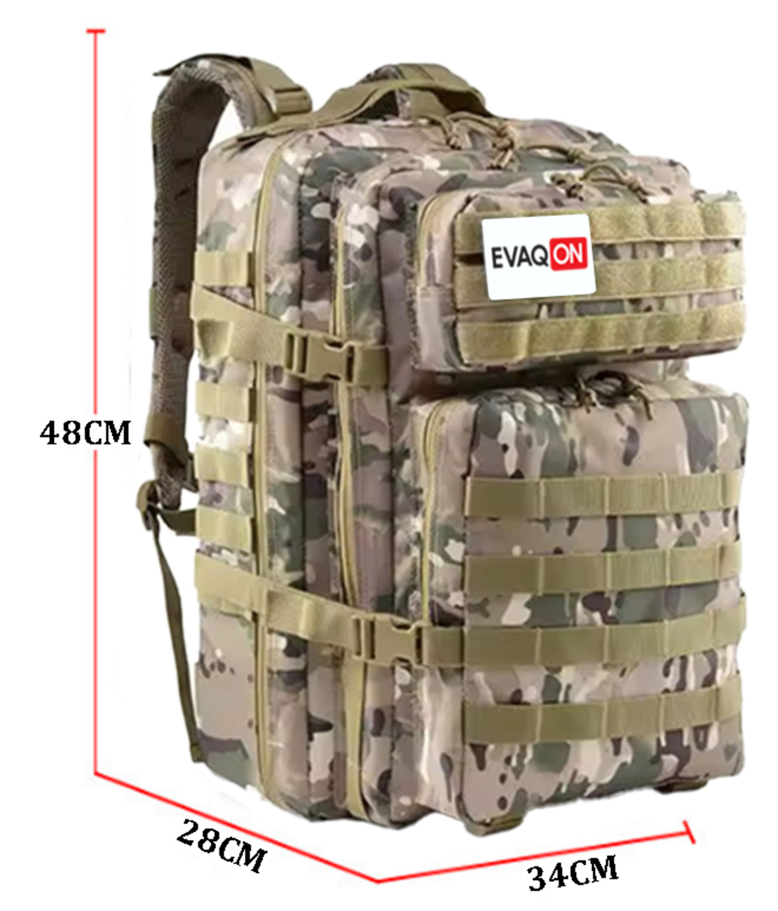 Тактическа раница камуфлаж 55L