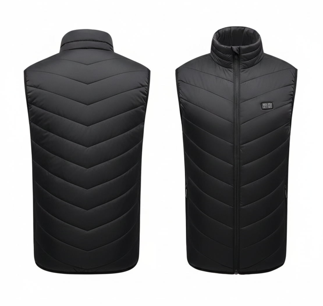 VEST with 15 heating zones - black, size XL