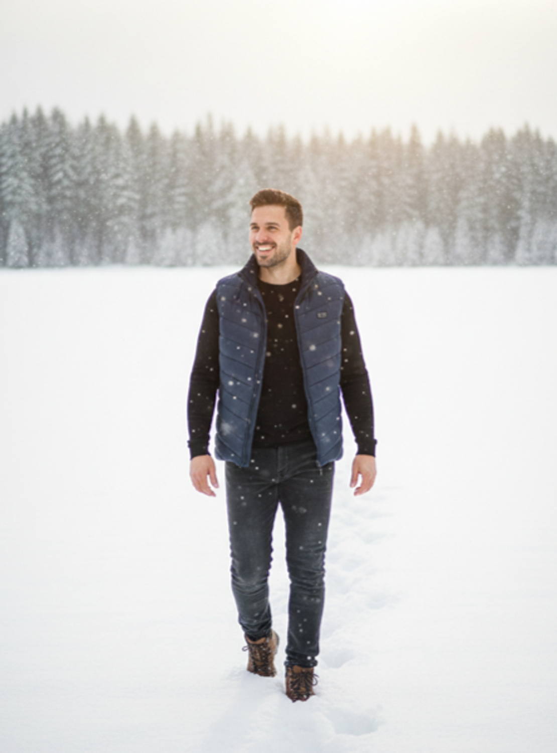 VEST with 15 heating zones - black, size XL