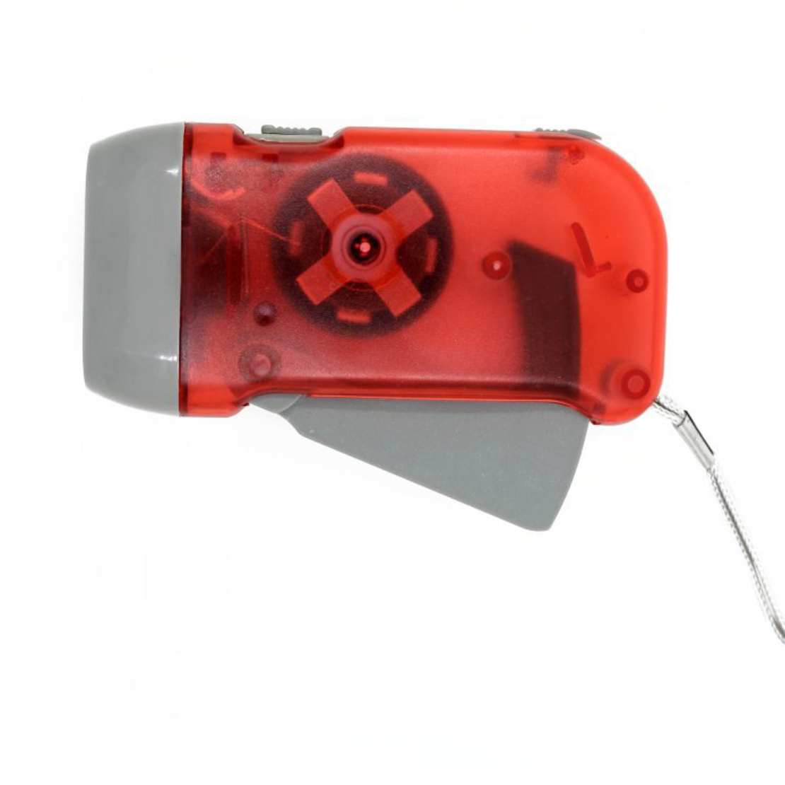 Flashlight without batteries, red