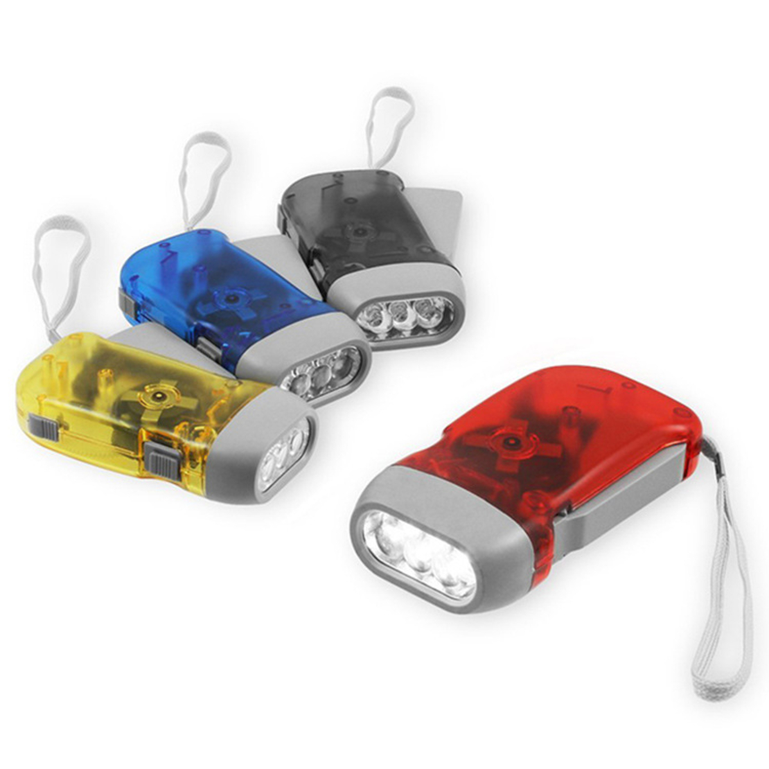 Flashlight without batteries, red