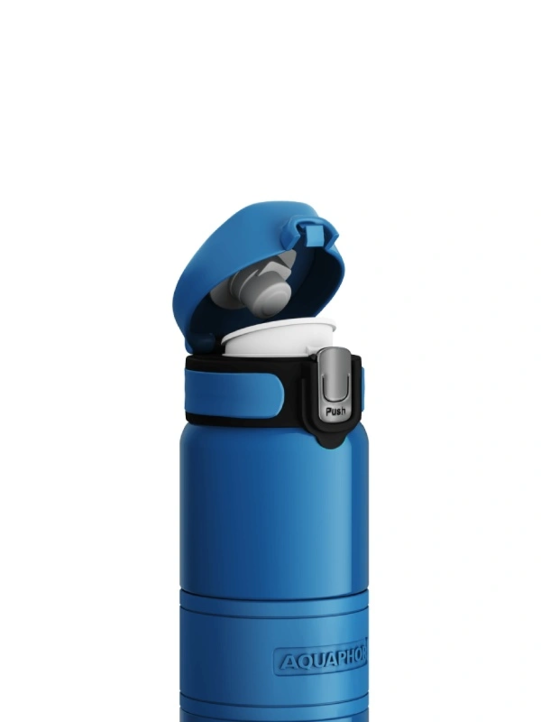 Термо бутилка „AQUAPHOR“, 480 ml. Синя