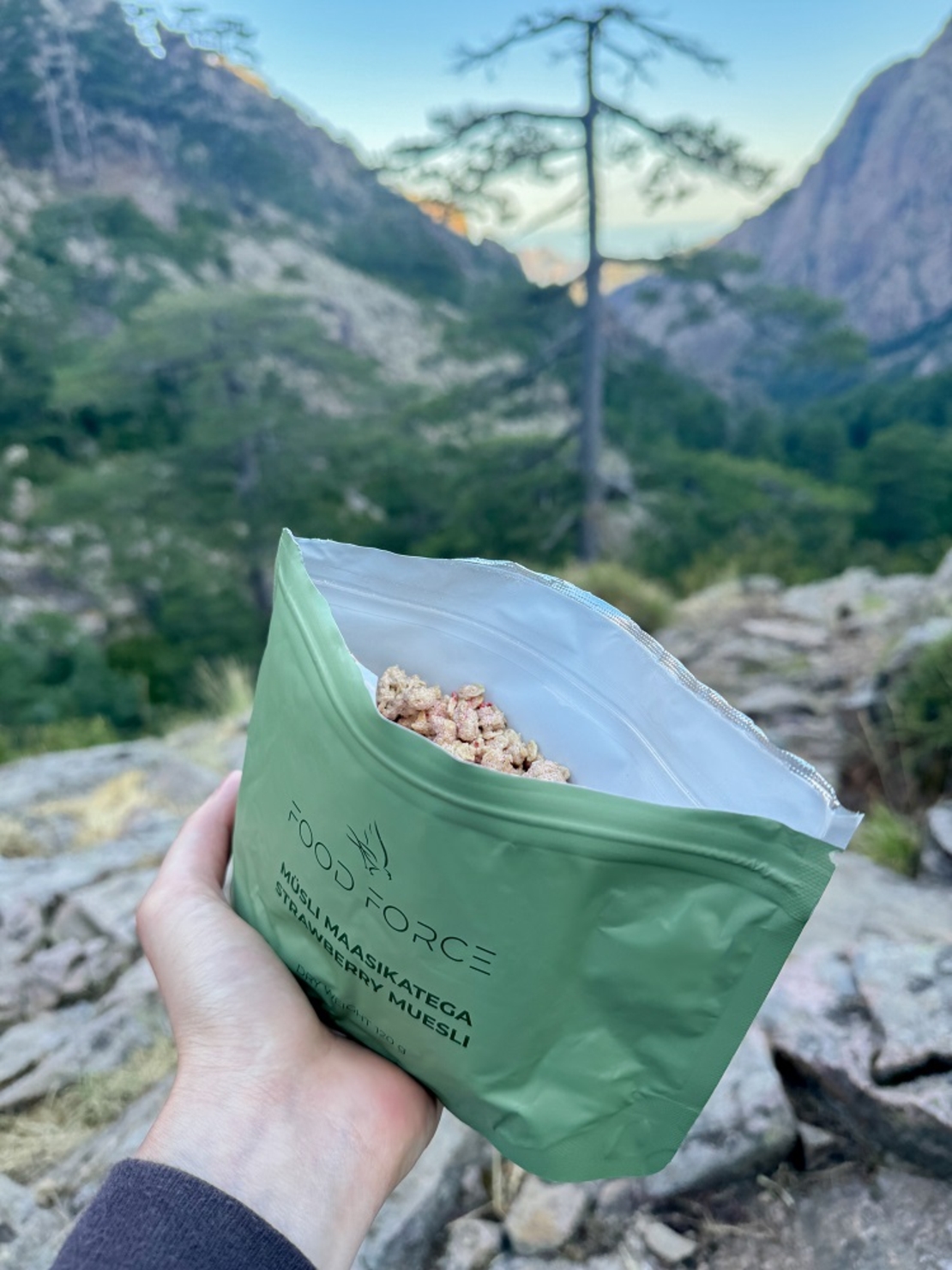 Breakfast Ration pack with Granola Strawberry muesli (dehydrated dish)