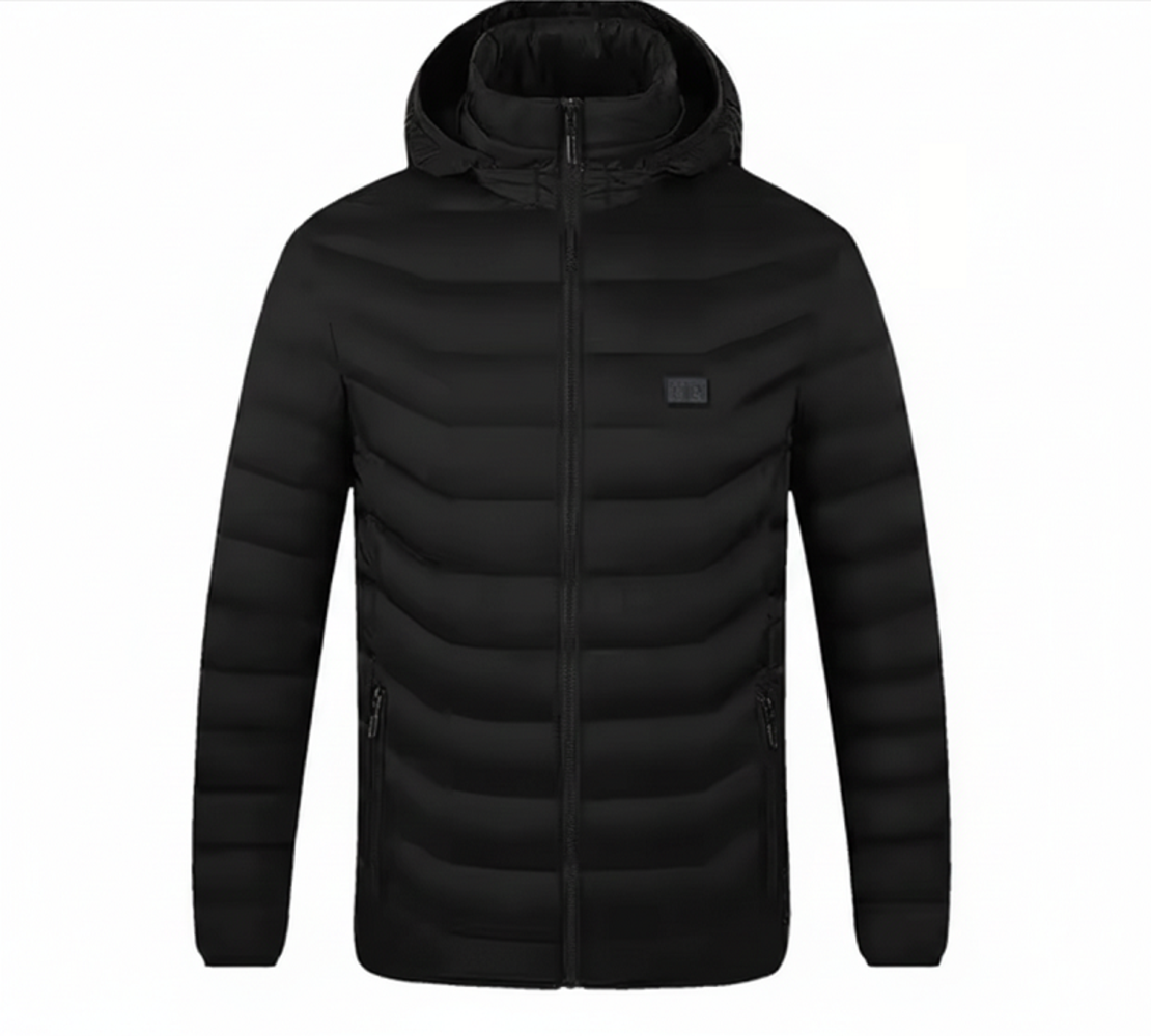 Мъжко яке с 16 нагряващи зони - черно