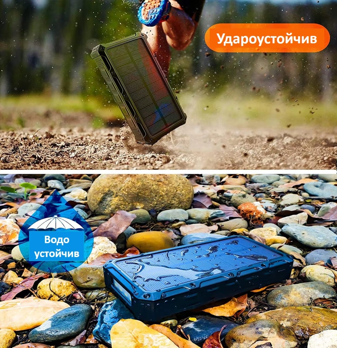 Слънчева акумулаторна батерия / Solar Power Bank 20000 mAh