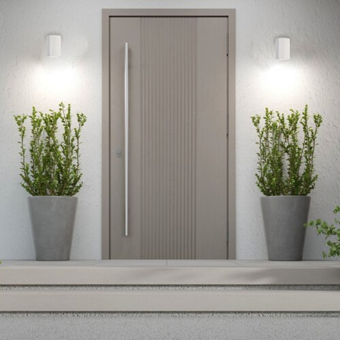 Външен LED аплик Urfa 9W в бял цвят – регулируема светлина и модерен дизайн