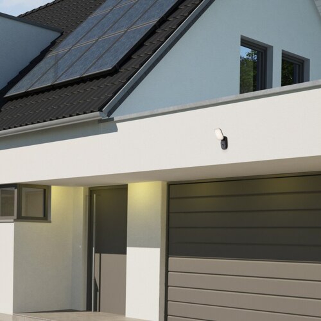 Външен LED фасаден аплик Odiel 12W с вграден сензор за движение