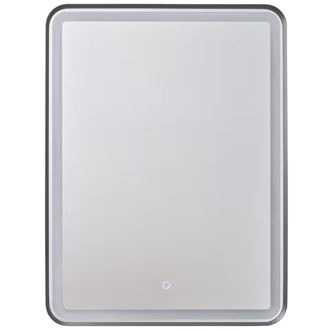 Светещо LED огледало за баня 30W – черно с touch управление