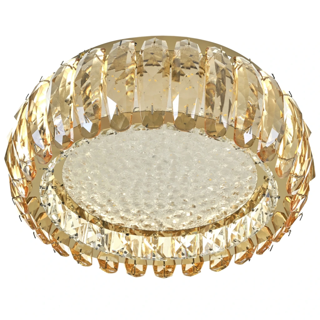 LED таванен плафон с кристал 60W – Злато