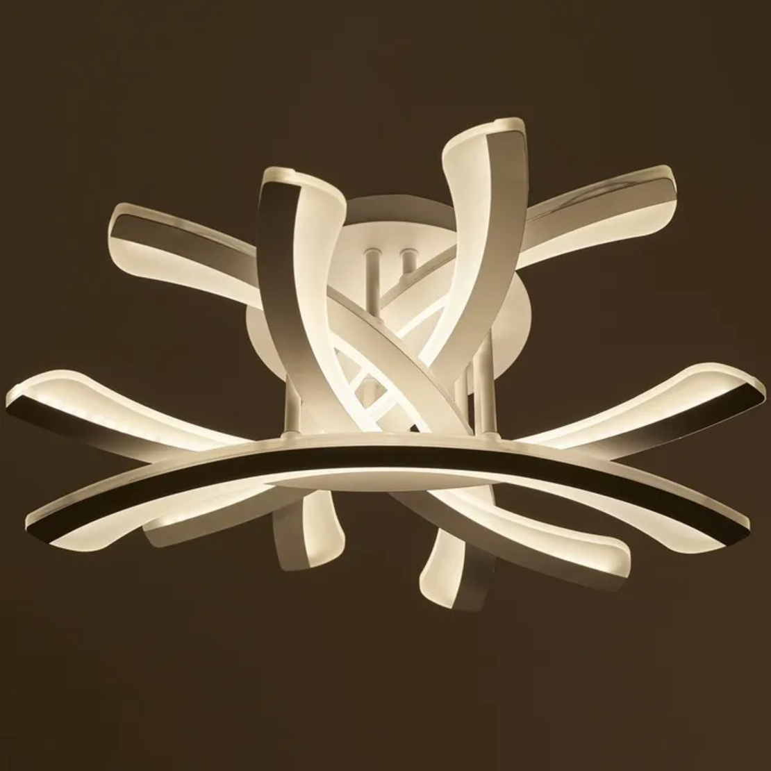 Бял LED полилей 120W с дистанционно