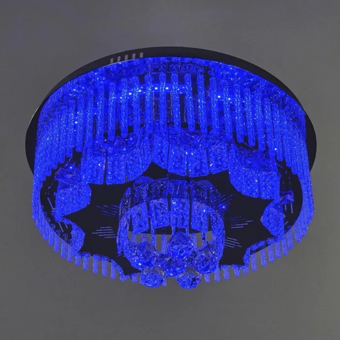 Модерен кристален LED полилей с дистанционно управление