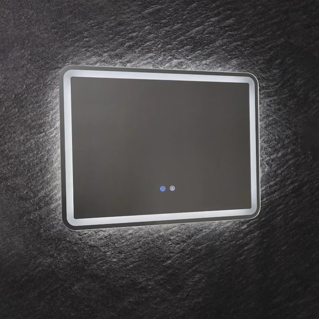 LED огледало с нагревател и димиране – 30W, влагозащитено IP44