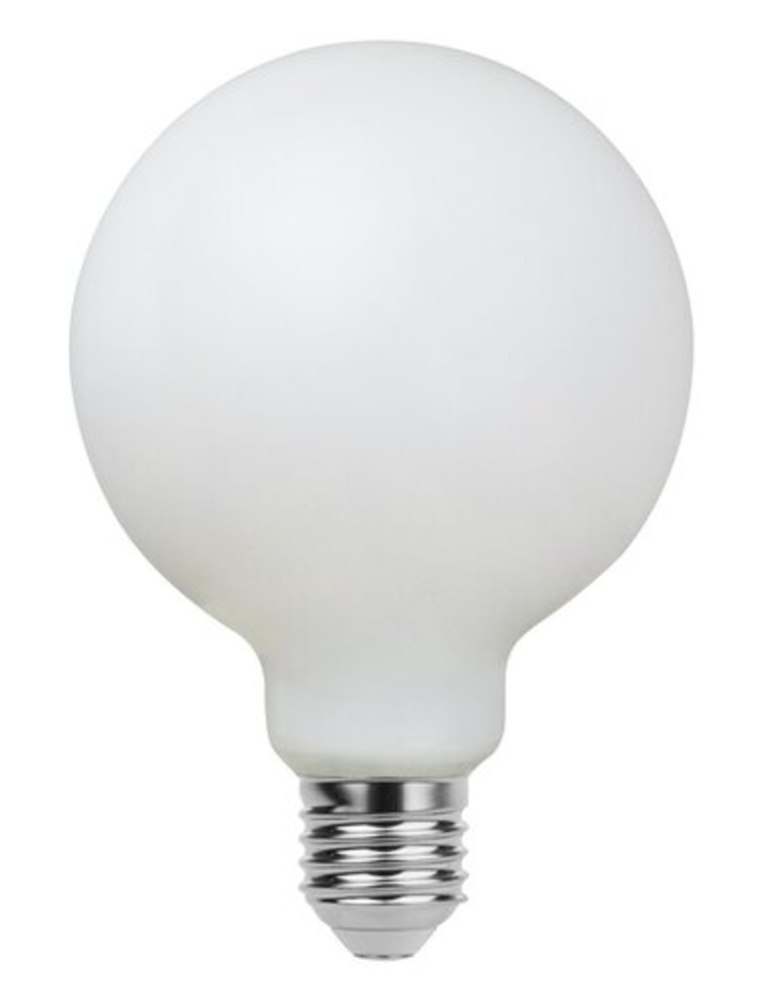 LED филаментна крушка G95, 8W, E27, 2700K, топло бяло, Milky стъкло
