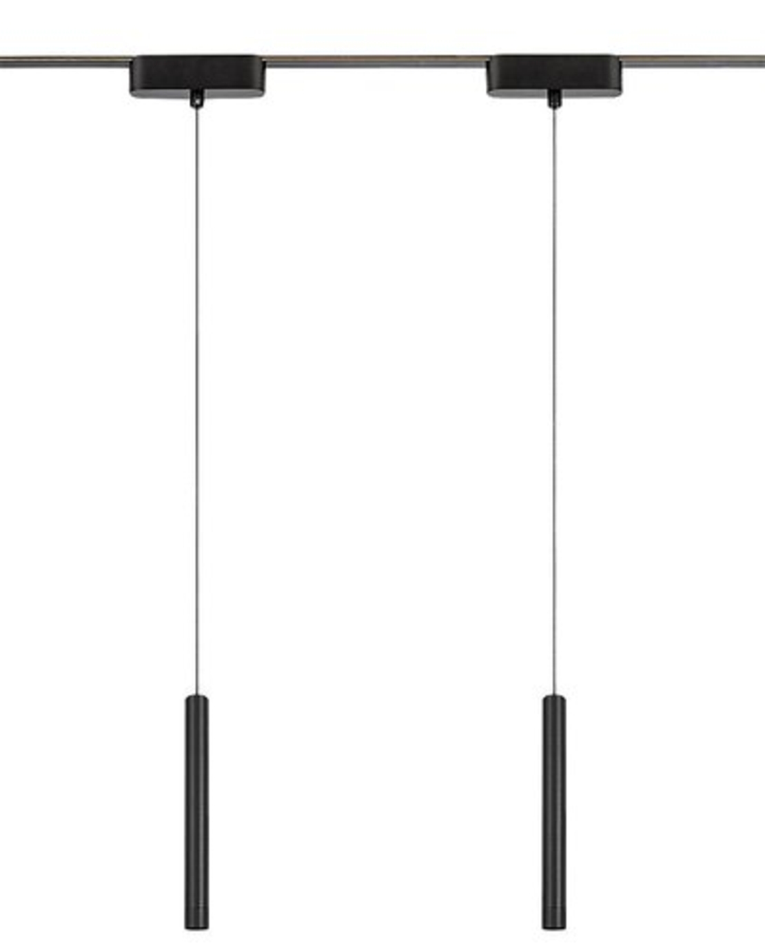 Смарт LED висящо релсово осветление – 5W, регулируема цветна температура 2700–5500K, Wi-Fi, черено