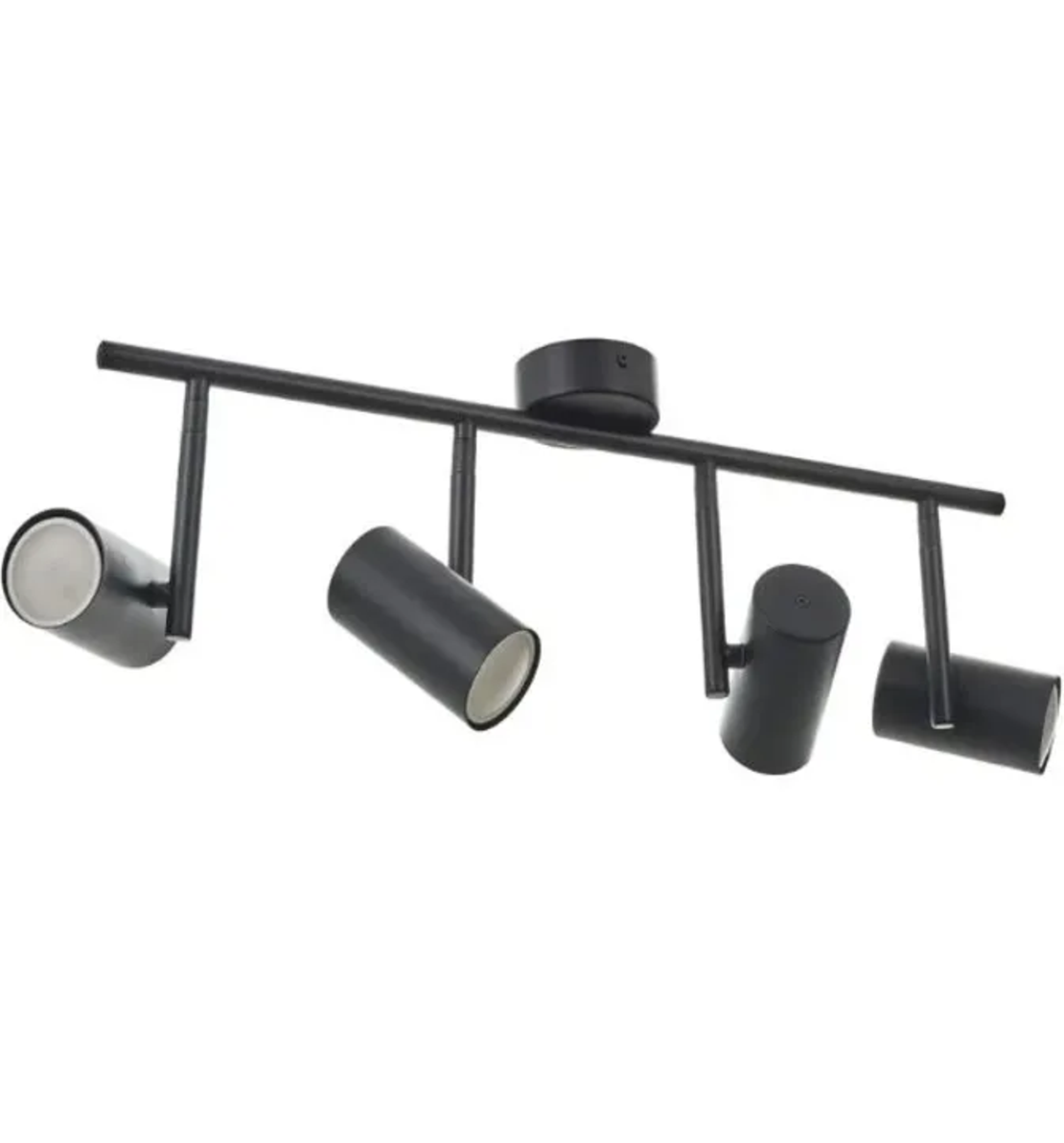 Спот за таван черен GU10 с подвижни тела 4 тела
