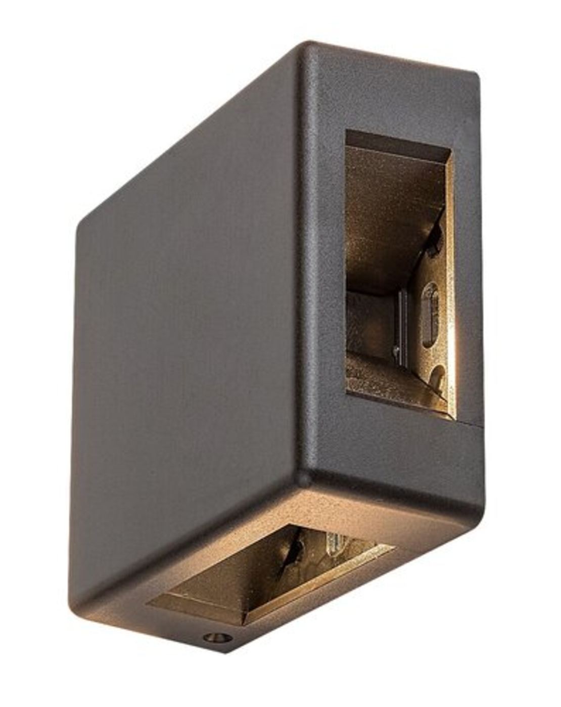 Компактен квадратен LED аплик Lippa в черно – стилно фасадно осветление 6W