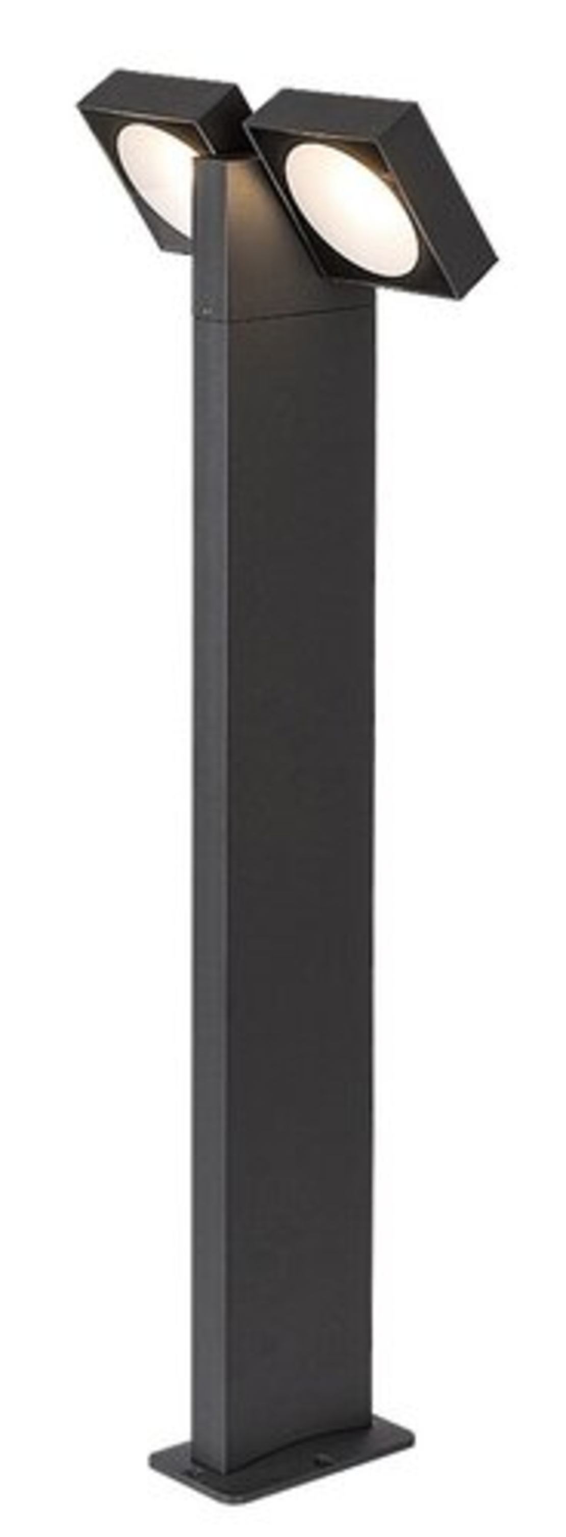 Модерен външен градински LED стълб Telde 14W с топло бяла светлина