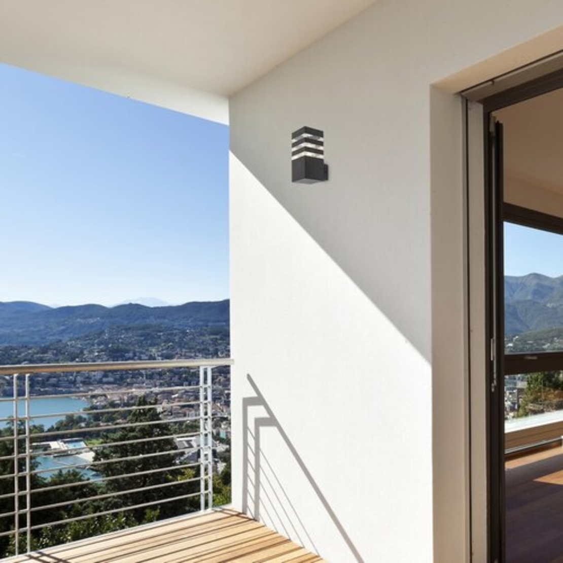 Елегантен външен аплик Ankara E27 – стилен антрацитен дизайн и IP44 защита