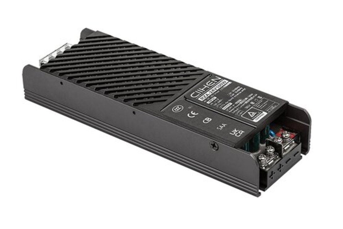 Универсален LED драйвер за релсово осветление – 100W, 230V, алуминиев корпус в черен цвят