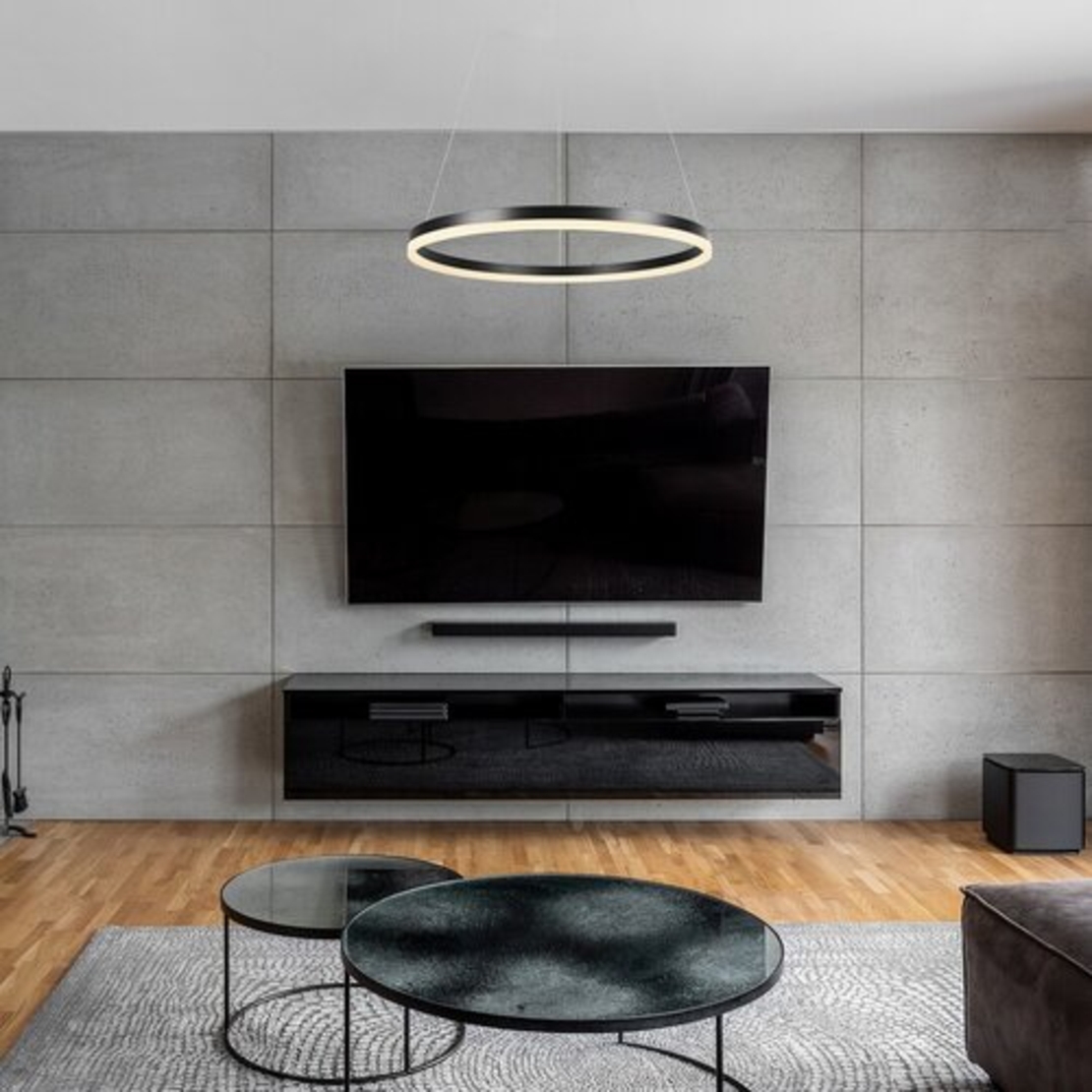 Модерен LED полилей Isaure – 35W, CCT 3000K/4000K/6500K