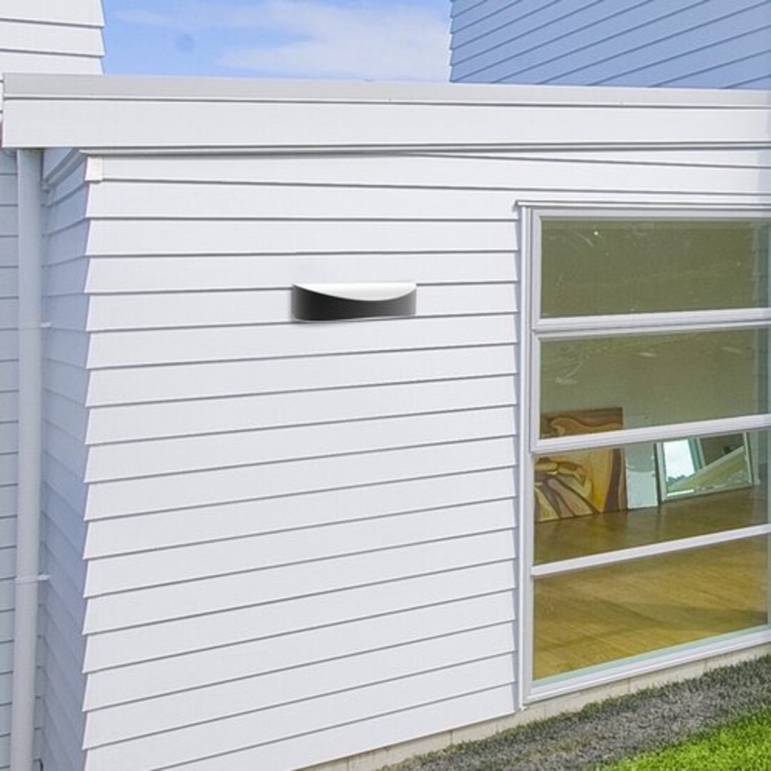 Минималистичен антрацитов LED аплик Birmingham 7W – модерно фасадно осветление с естествена светлина