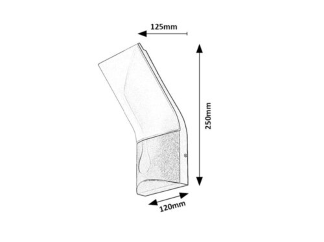 Външен LED аплик Tolna 10W с топло бяла светлина и IP54 защита