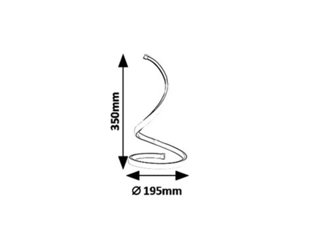 Елегантна настолна LED лампа в сив цвят – 3500K–4500K, 200 lm