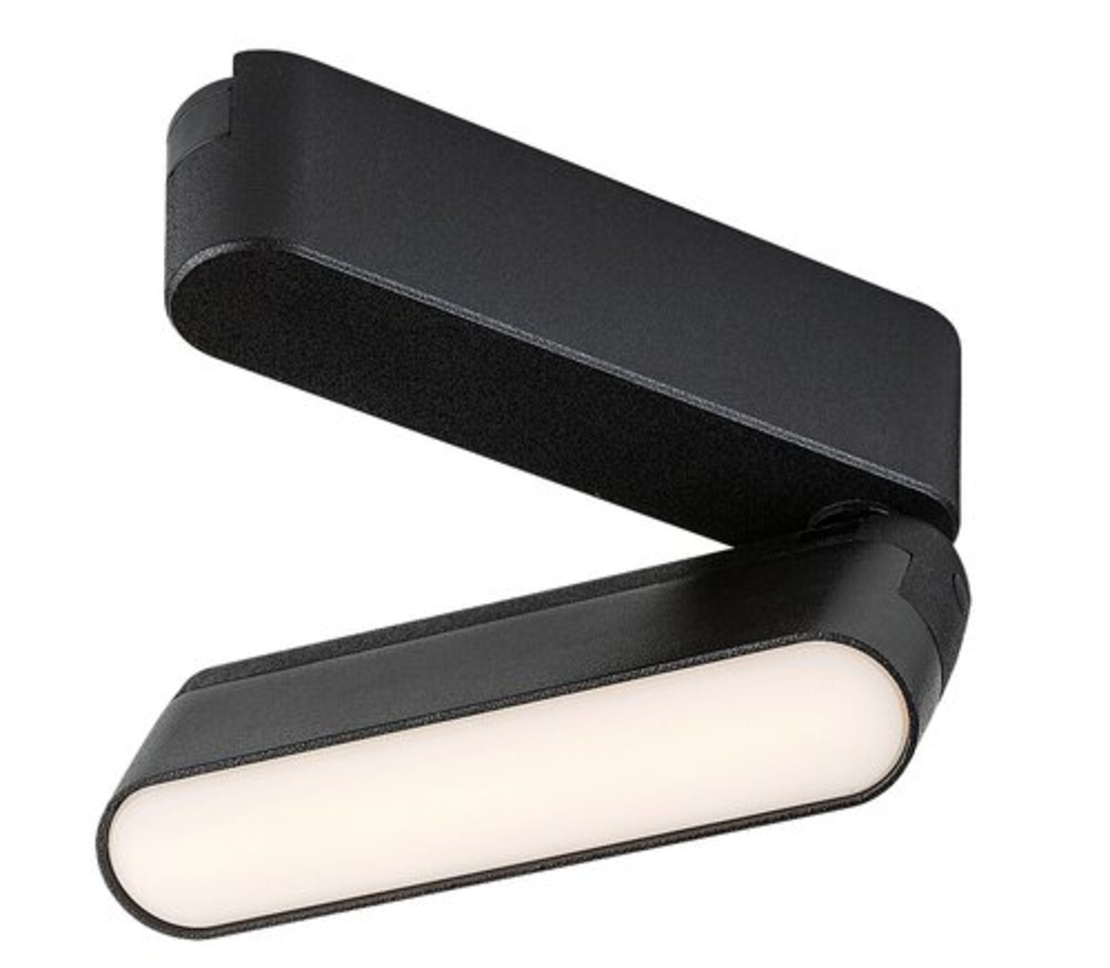 LED релсово осветление – 6W, топло бяло 3000K, черен алуминий