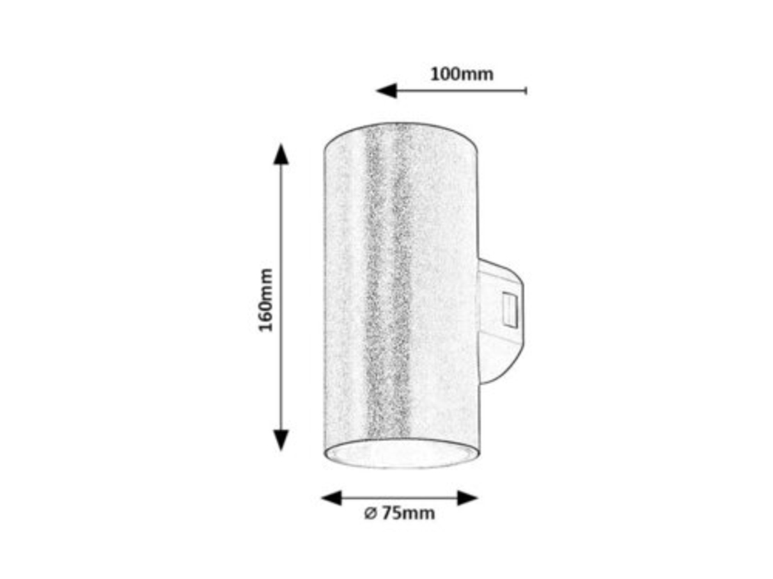 Мощен външен LED аплик Urfa 18W с регулируема светлина – стил, надеждност и висока яркост