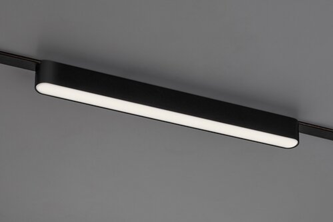 Смарт LED релсово осветление – 13W, регулируема цветна температура 2700–5500K, Wi-Fi, черен алуминий