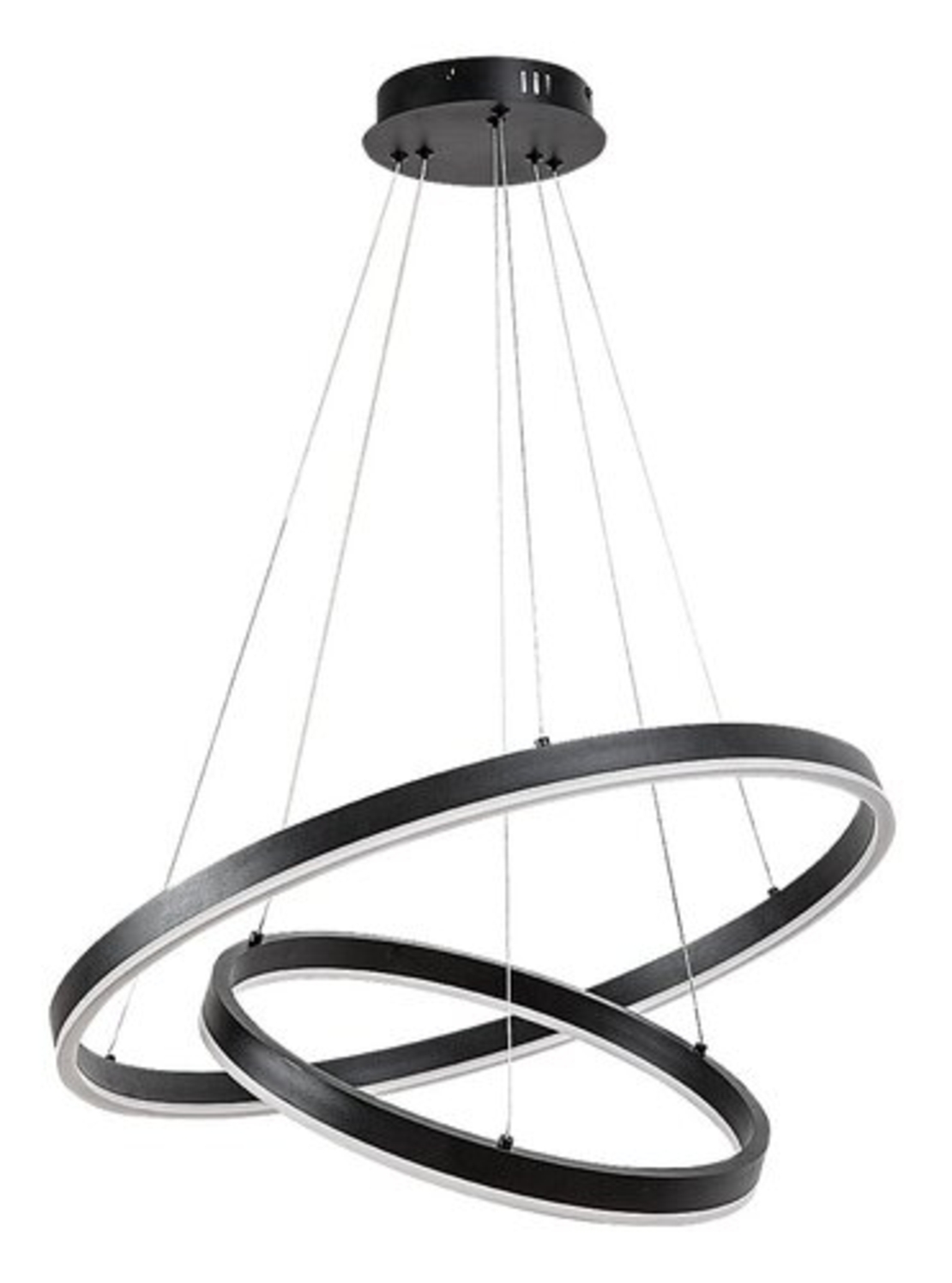 Модерен LED полилей Isaure – 80W, CCT 3000K–6500K, димируем, с дистанционно