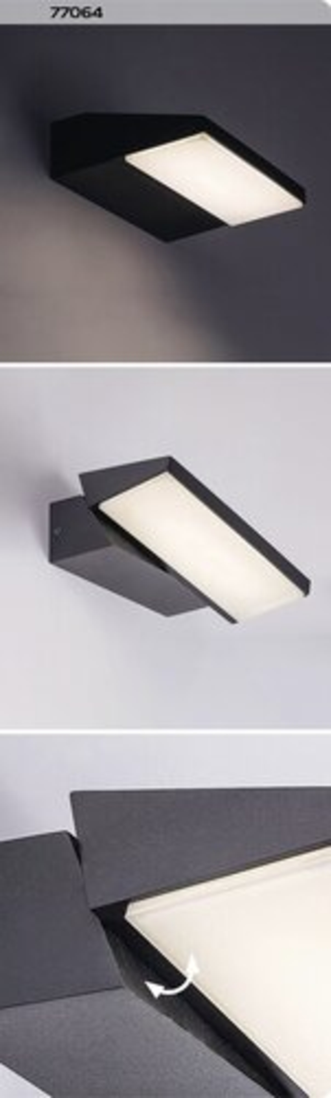 Модерен външен LED аплик Senica 13W – стилно и мощно фасадно осветление