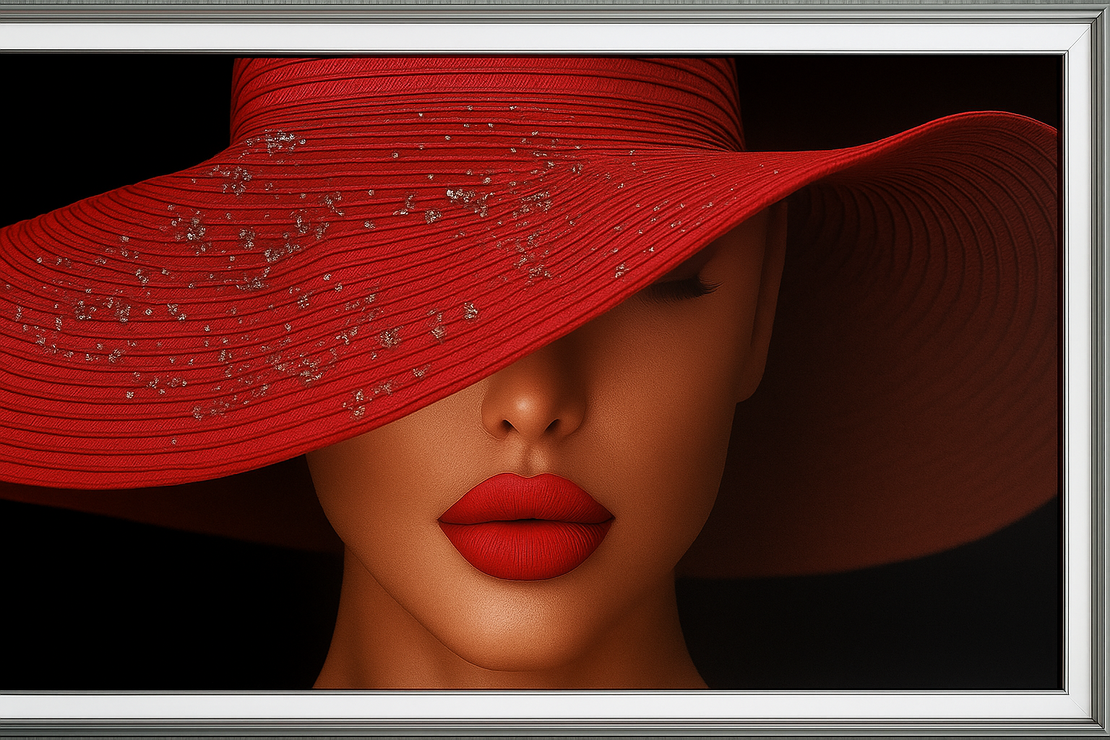 Дамата с червената шапка