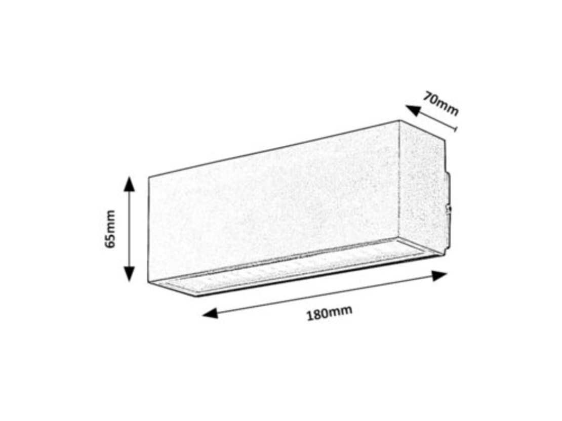 Елегантен черен LED аплик Mataro 10W – модерно фасадно осветление с естествена светлина