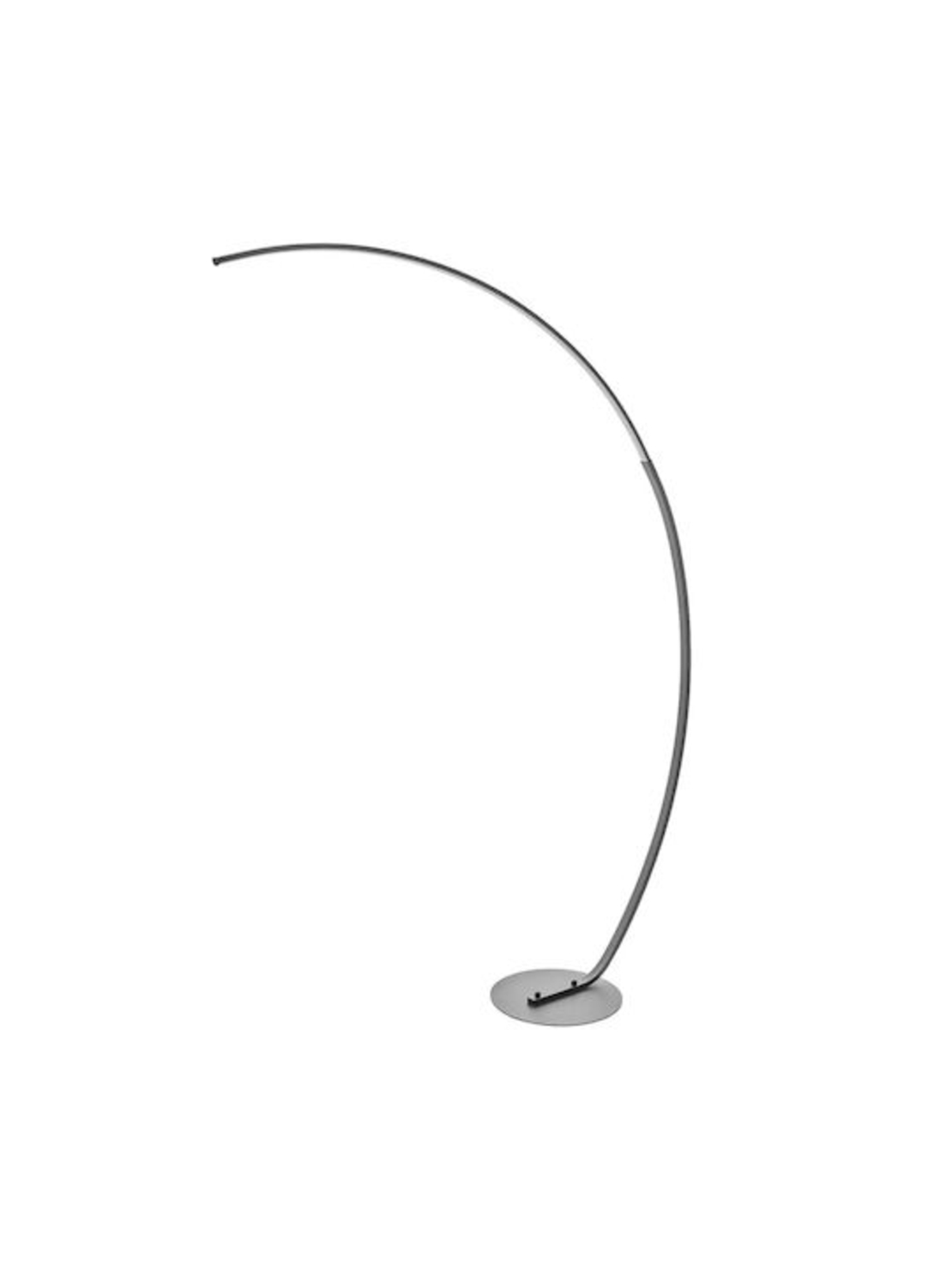 Модерен подов LED лампион – черен метал, неутрална бяла светлина (3500–4500K)