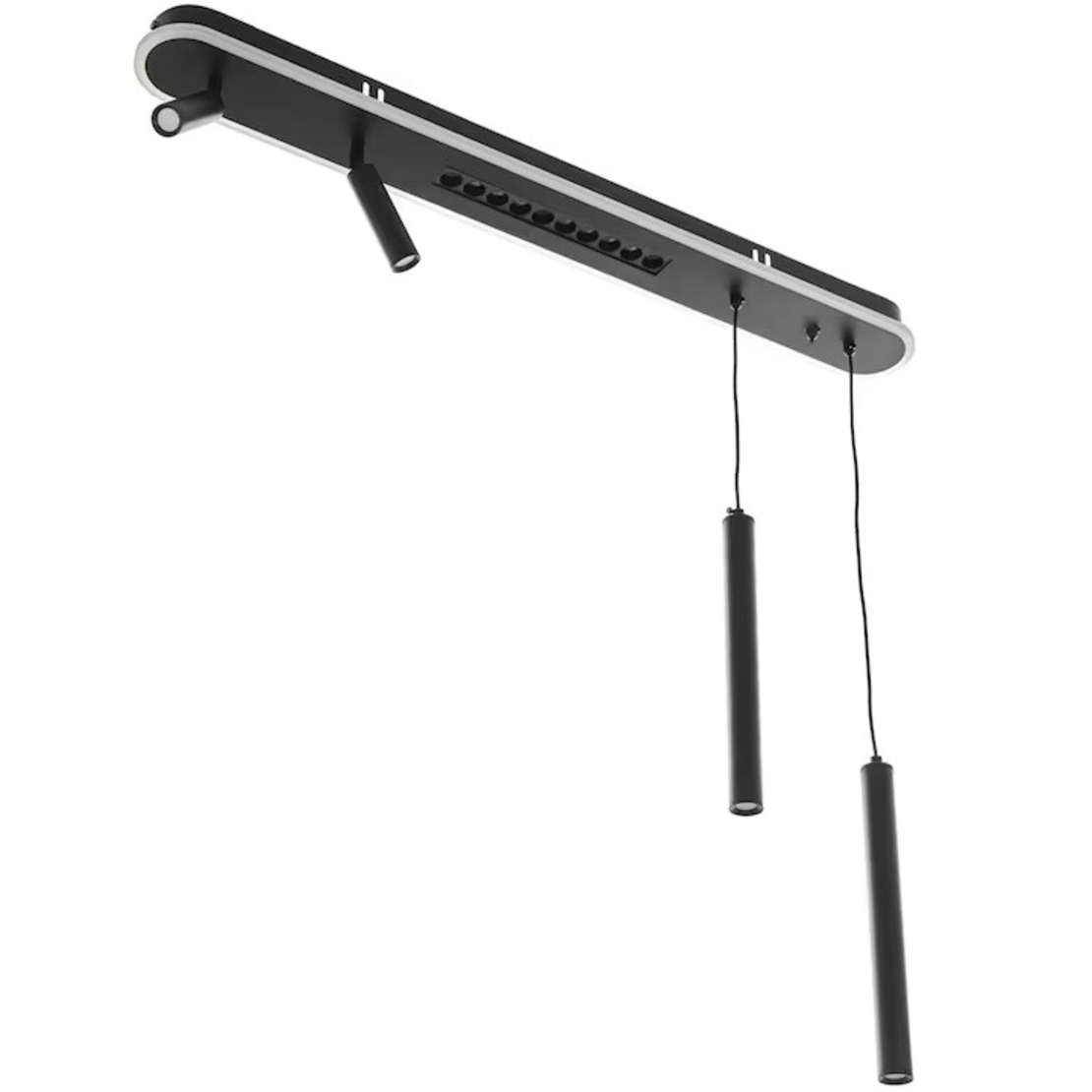Smart LED полилей 62W – изискан черен дизайн и регулируема височина