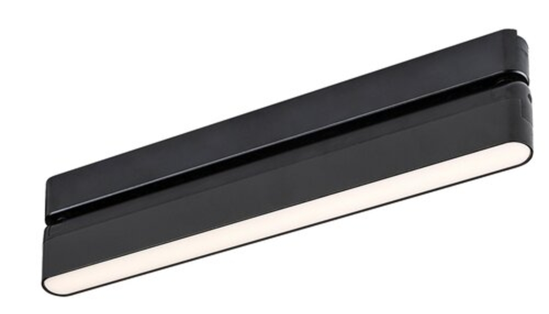 LED релсово осветление – 16W, топло бяло 3000K, черен алуминий